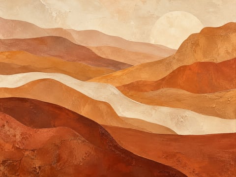 Desert Layers mounted canvas preview