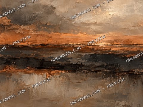 Copper Horizon mounted canvas preview