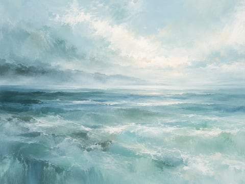 Ocean Mist mounted canvas preview