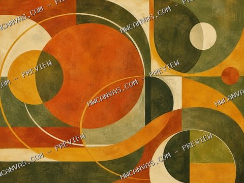 Retro Orbit mounted canvas preview