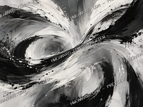 Monochrome Motion mounted canvas preview