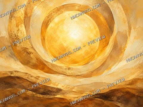 Golden Hour mounted canvas preview