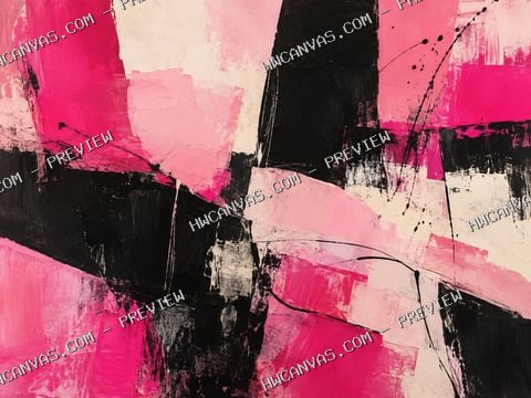 Pink Noise mounted canvas preview