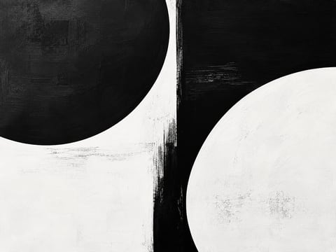 Balance in Black mounted canvas preview