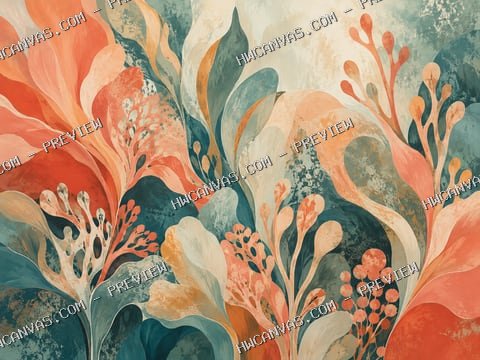 Coral Garden mounted canvas preview