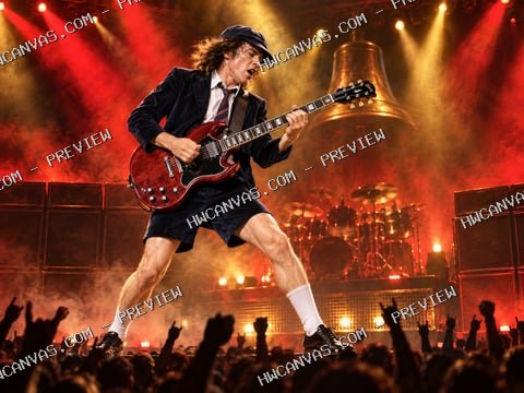 AC/DC · High Voltage Night mounted canvas preview