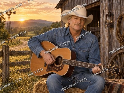 Alan Jackson · Country Road mounted canvas preview