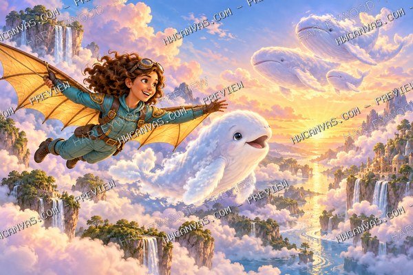 Aurora Rider · Sunrise Journey mounted canvas preview