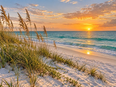 Gulf Morning mounted canvas preview