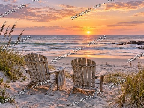 Front Row to Sunrise mounted canvas preview