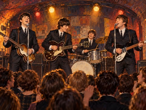 The Beatles · Liverpool Nights mounted canvas preview