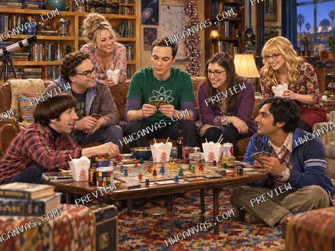 The Big Bang Theory · Game Night mounted canvas preview