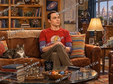 The Big Bang Theory · Sheldon’s Spot mounted canvas preview