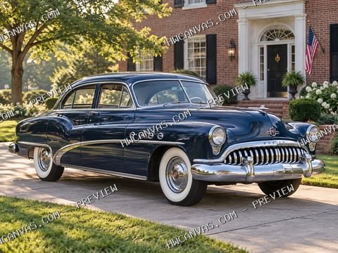 Sunday Best Buick mounted canvas preview