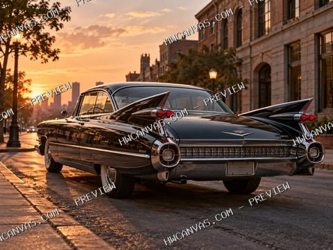 Fins & Shadows · Monochrome mounted canvas preview