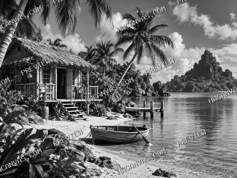 Gilligan’s Island · Castaway Afternoon mounted canvas preview