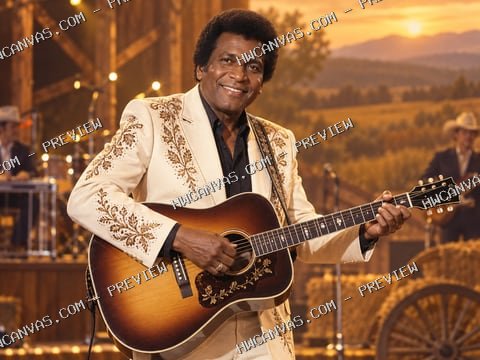 Charley Pride · Country Sunshine mounted canvas preview