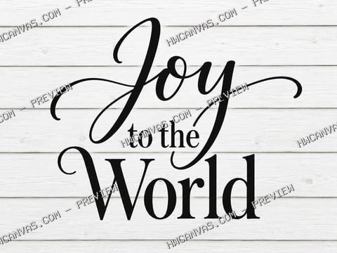 Joy to the World mounted canvas preview