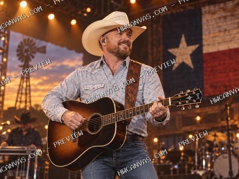 Cody Johnson · Texas Stage mounted canvas preview
