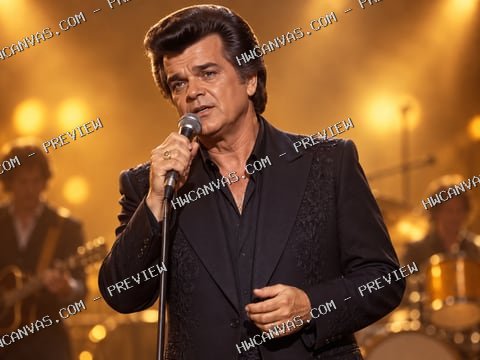Conway Twitty · Slow Dance mounted canvas preview