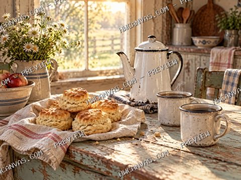 Sunday Morning mounted canvas preview