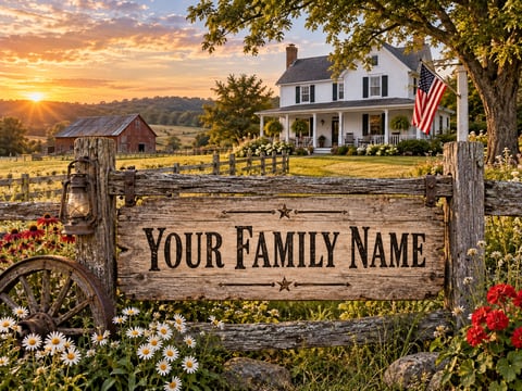 Family Homestead mounted canvas preview