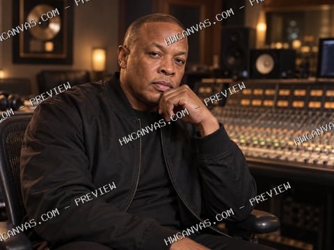 Dr. Dre · Studio Legend mounted canvas preview