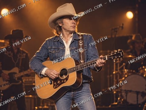 Dwight Yoakam · Bakersfield Night mounted canvas preview