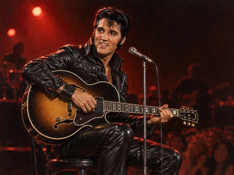 Elvis · Comeback Night mounted canvas preview