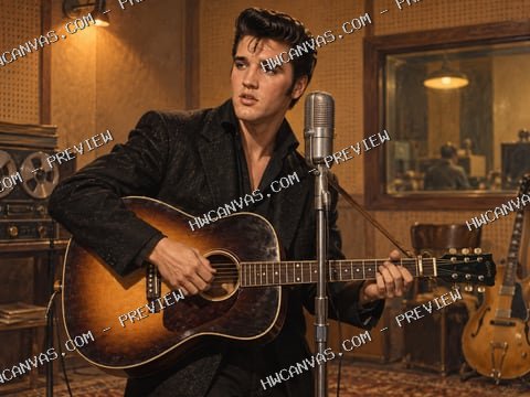 Elvis · Memphis Beginnings mounted canvas preview