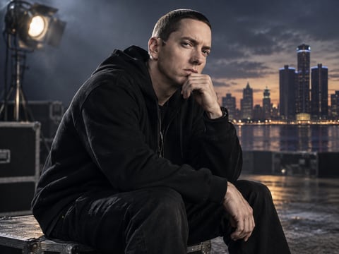 Eminem · Detroit Spotlight mounted canvas preview