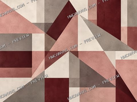 Rose Geometry mounted canvas preview