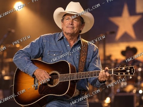 George Strait · King of Country mounted canvas preview