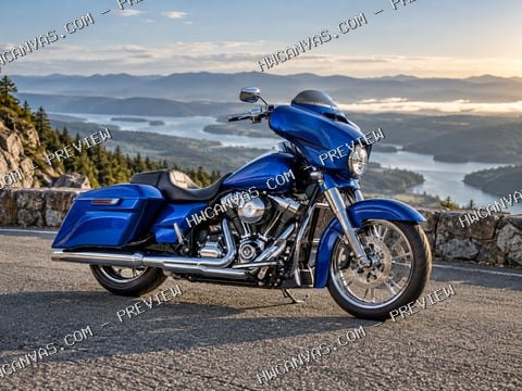 Blue Highway mounted canvas preview