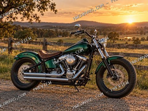 Emerald Road mounted canvas preview