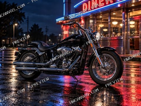 Midnight Rider mounted canvas preview