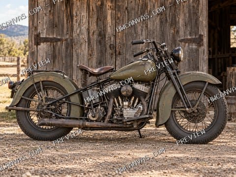 Old Iron mounted canvas preview