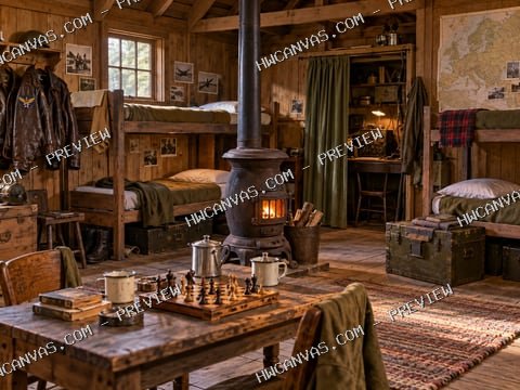 Hogan’s Heroes · Barracks Two mounted canvas preview