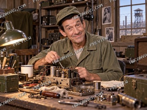 Hogan’s Heroes · Carter’s Workshop mounted canvas preview