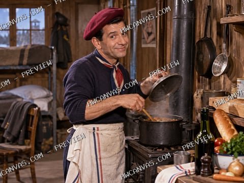 Hogan’s Heroes · LeBeau’s Kitchen mounted canvas preview