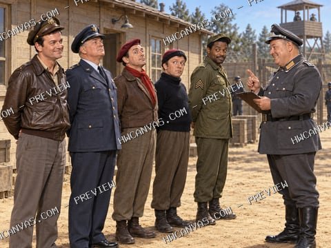 Hogan’s Heroes · Roll Call mounted canvas preview