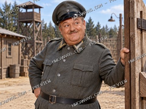 Hogan’s Heroes · Sergeant Schultz mounted canvas preview