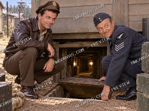 Hogan’s Heroes · The Secret Passage mounted canvas preview