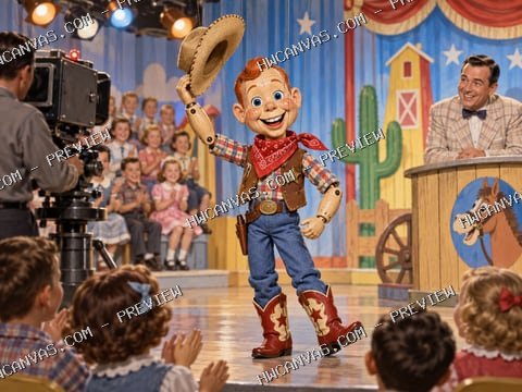 Howdy Doody · Show Time mounted canvas preview