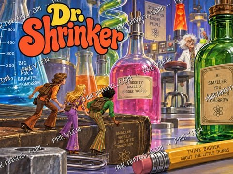 Dr. Shrinker · A Very Big Adventure mounted canvas preview