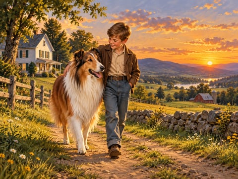 Lassie · Home Before Dark mounted canvas preview