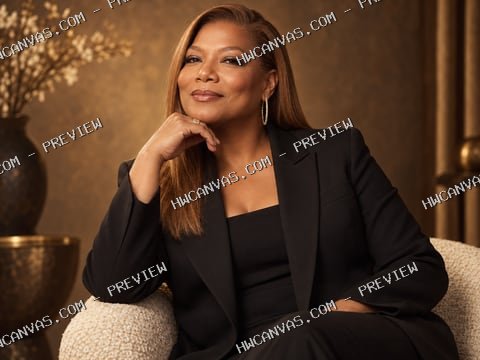 Queen Latifah · Royal Presence mounted canvas preview