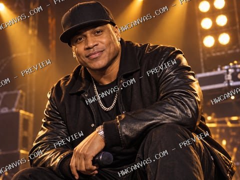 LL Cool J · Rock the Spotlight mounted canvas preview