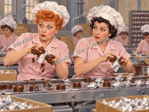 I Love Lucy · Chocolate Trouble mounted canvas preview