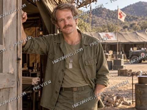 M*A*S*H · B.J. at Camp mounted canvas preview